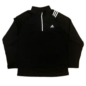 Adidas mens french terry 1/4 zip jacket